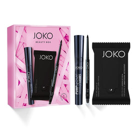 Joko Beauty Box 01 zestaw Pump Your Lashes Mascara 9ml + Eye Pencil 001 + Micellar Wipes