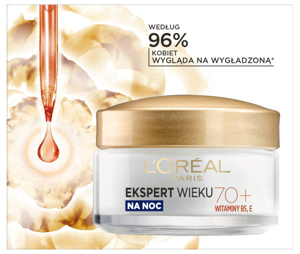 L'Oreal Paris Ekspert Wieku 70+ przeciwzmarszczkowy krem odżywczy na noc 50ml