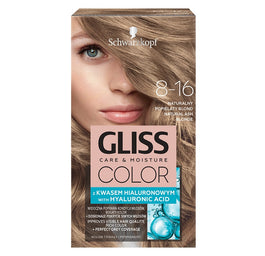 Gliss Color Care & Moisture farba do włosów 8-16 Naturalny Popielaty Blond