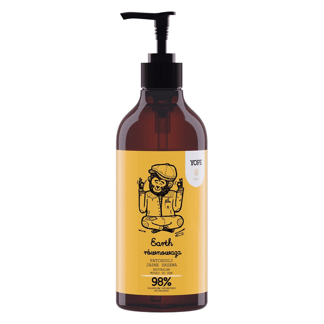 Yope Soul Earth zestaw naturalne mydło do rąk 500ml + naturalny krem do rąk 50ml