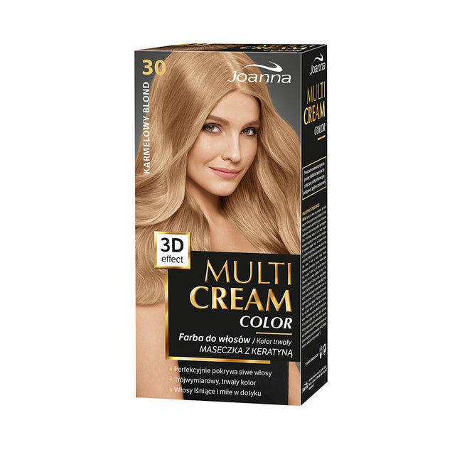 Joanna Multi Cream Color farba do włosów 30 Karmelowy Blond