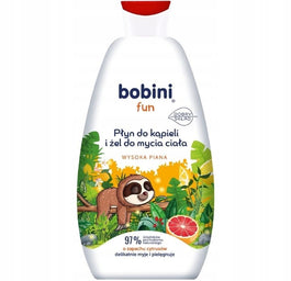 Bobini Fun płyn do kąpieli i żel do mycia ciała o zapachu cytrusów 500ml