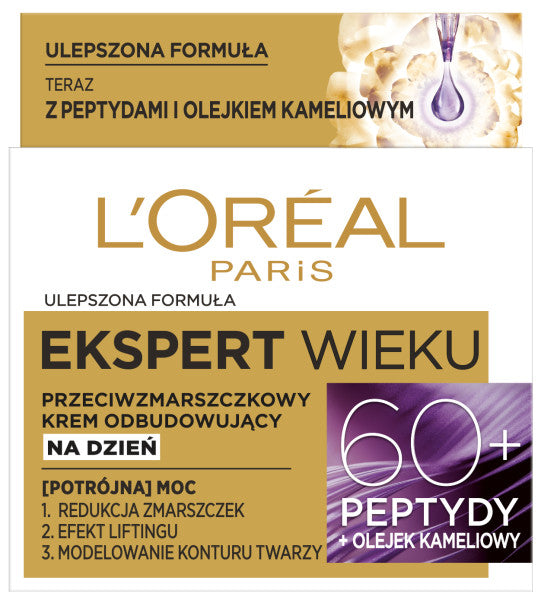 L'Oreal Paris Ekspert Wieku 60+ przeciwzmarszczkowy krem odbudowujący na dzień 50ml