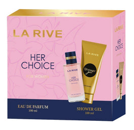 La Rive Her Choice zestaw woda perfumowana spray 100ml + żel pod prysznic 100ml