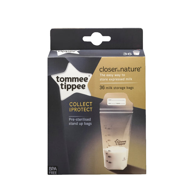 Tommee Tippee Closer To Nature woreczki do przechowywania pokarmu 36szt