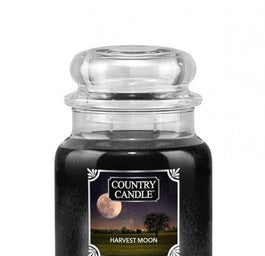 Country Candle Średnia świeca zapachowa z dwoma knotami Harvest Moon 453g
