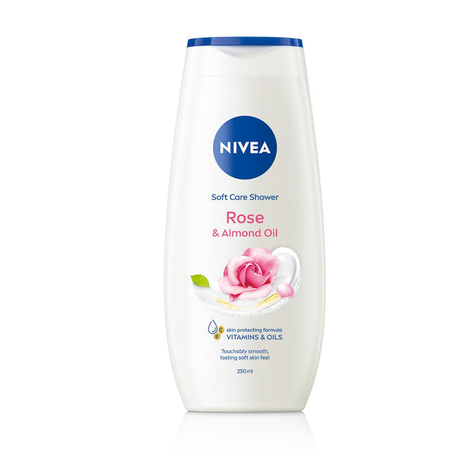 Nivea Rose Care zestaw Rose & Almond Oil żel pod prysznic 250ml + Fresh Rose Touch antyperspirant w sprayu 150ml