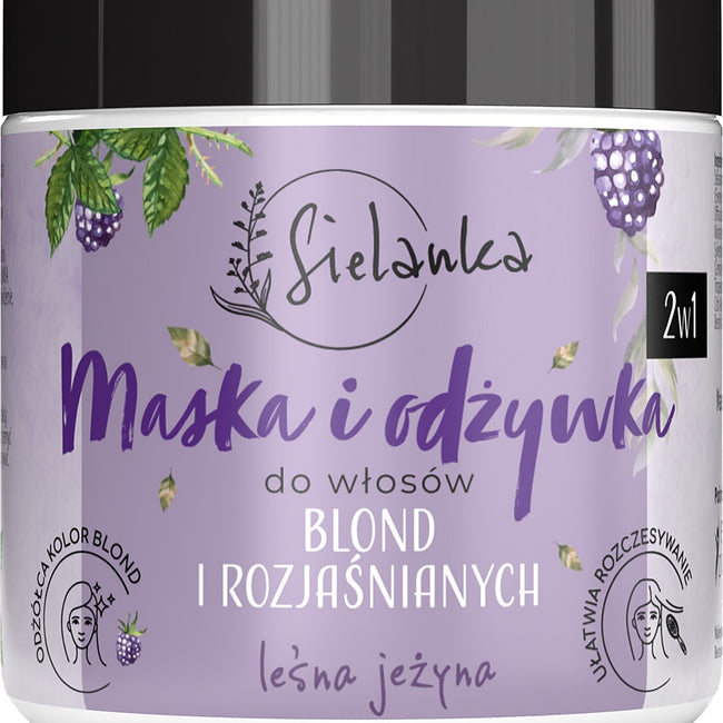 Sielanka 2 w 1 maska i odżywka do włosów blond i rozjaśnianych Leśna Jeżyna 250ml