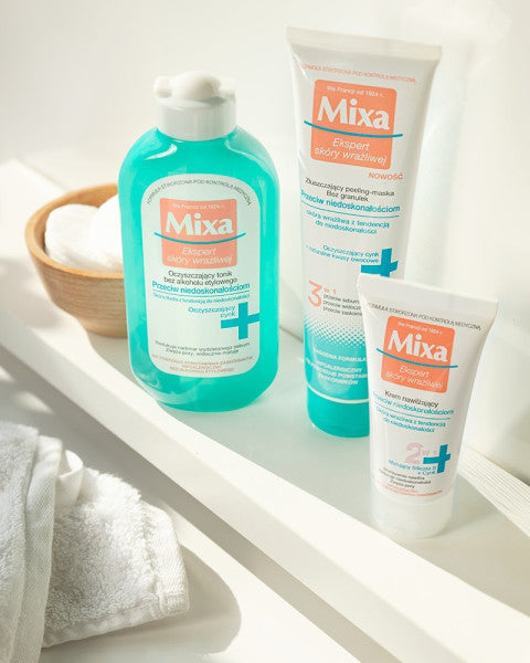 MIXA Złuszczający peeling-maska bez granulek przeciw niedoskonałościom 150ml