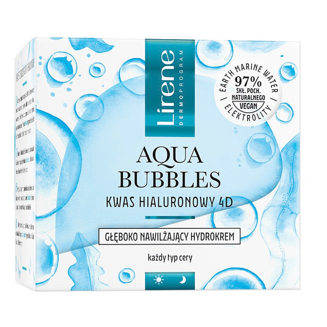 Lirene Aqua Bubbles zestaw głęboko nawilżający hydrokrem 50ml + nawilżający żel myjący 150ml