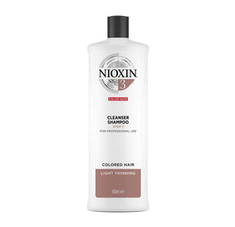 NIOXIN System 3 Cleanser Shampoo oczyszczający szampon do włosów farbowanych lekko przerzedzonych 1000ml