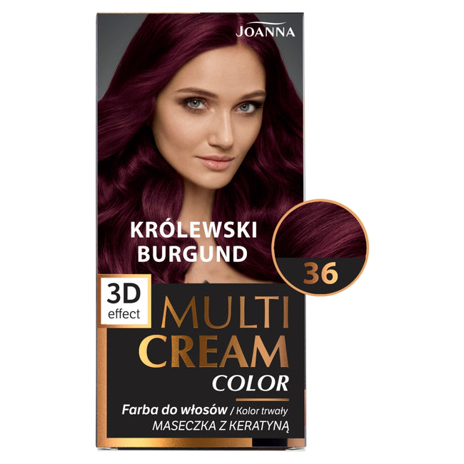 Joanna Multi Cream Color farba do włosów 36 Królewski Burgund