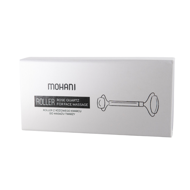 Mohani Roller do masażu twarzy z różowego kwarcu