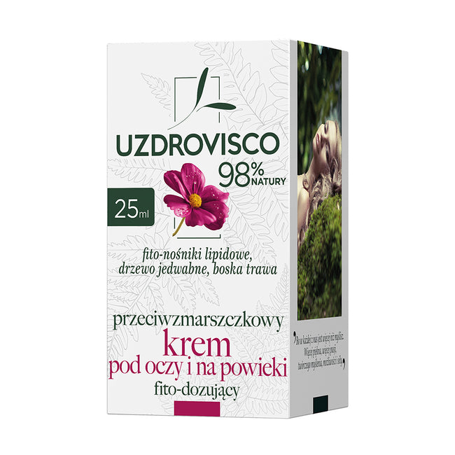 UZDROVISCO Przeciwzmarszczkowy krem pod oczy i na powieki fito-dozujący 25ml