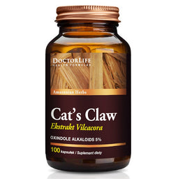 Doctor Life Cat's Claw Koci Pazur Extract 500mg suplement diety 100 kapsułek