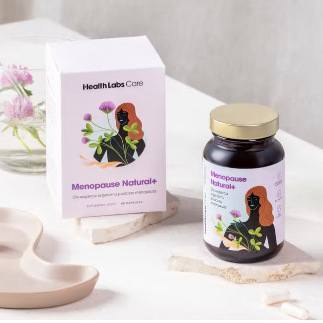 HealthLabs Menopause Natural+ wsparcie organizmu podczas menopauzy suplement diety 60 kapsułek