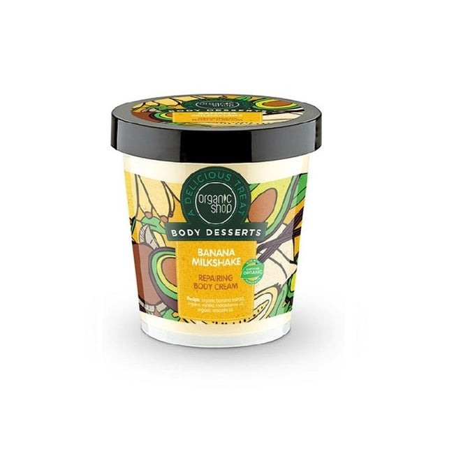Organic Shop Body Desserts regenerujący krem do ciała Bananowy Koktajl 450ml