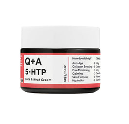 Q+A 5-HTP Elasticity Face & Neck Cream ujędrniający krem do twarzy i szyi z suplementem 5-HTP 50g