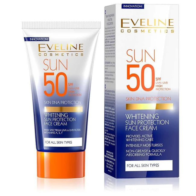 Eveline Cosmetics Sun Protection wybielający krem ochronny do twarzy SPF50 50ml