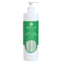BasicLab Micellis normalizujący żel oczyszczający do skóry tłustej i wrażliwej 2% Prebiotyków Azeloglicyna & Glicyryzyna 300ml