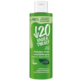 Under Twenty Anti Acne matujący tonik antybakteryjny przeciw zaskórnikom 200ml