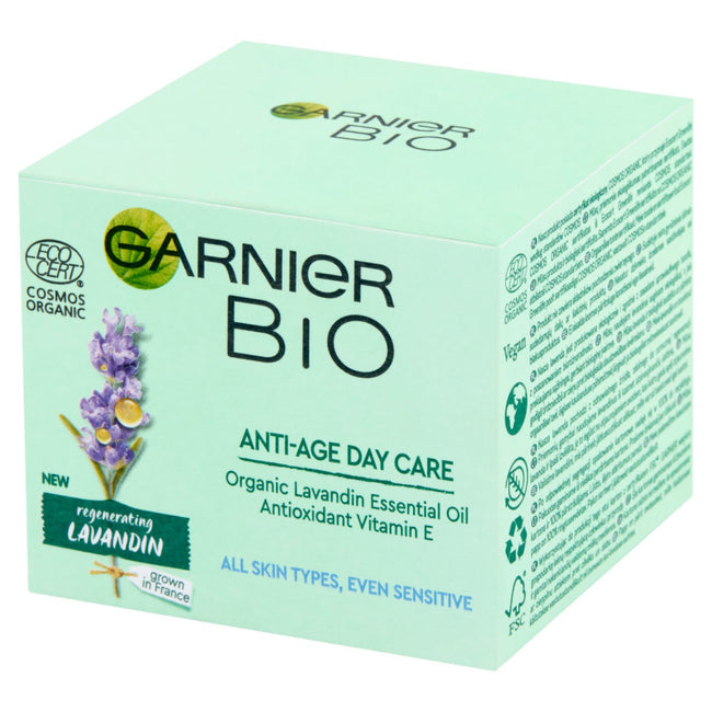 Garnier Bio Regenerating Lavandin Anti-Wrinkle Day Care krem przeciwzmarszczkowy do każdego typu cery na dzień 50ml