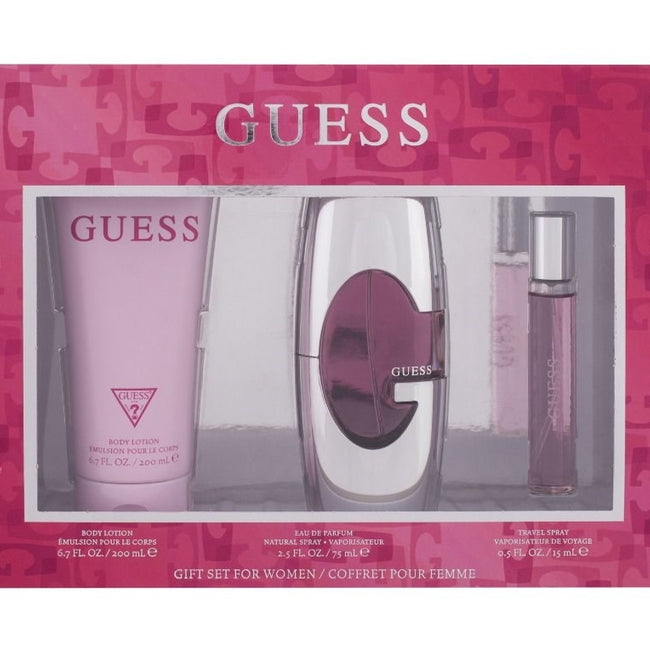 Guess Women zestaw woda perfumowana spray 75ml + woda perfumowana spray 15ml + balsam do ciała 200ml