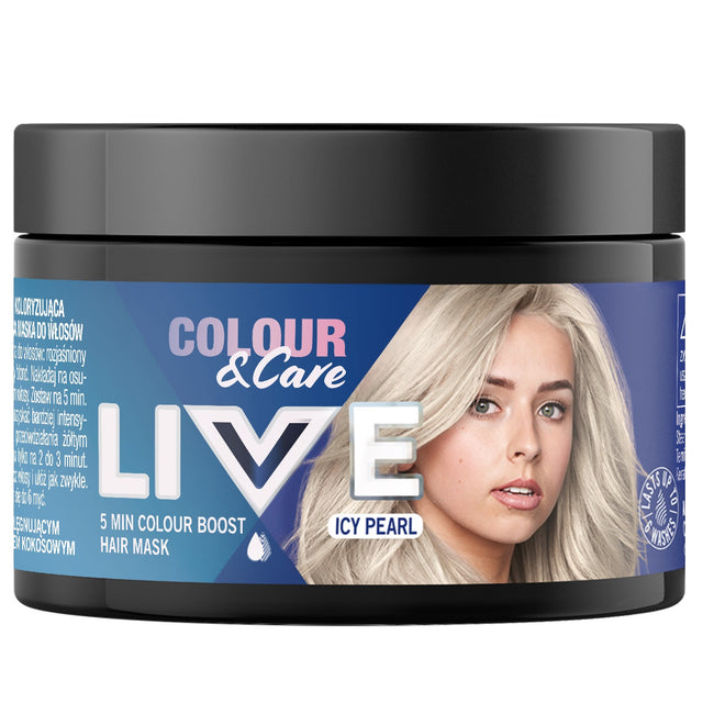 Schwarzkopf Live Colour&Care 5 minutowa koloryzująca i pielęgnująca maska do włosów Icy Pearl 150ml