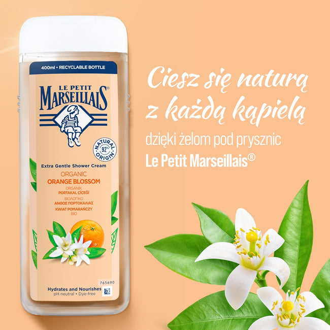 Le Petit Marseillais Żel pod prysznic Kwiat Pomarańczy Bio 400ml