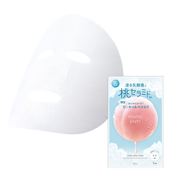 BCL Momopuri Cool Jelly Mask żelowa maska nawilżająca do twarzy 22ml