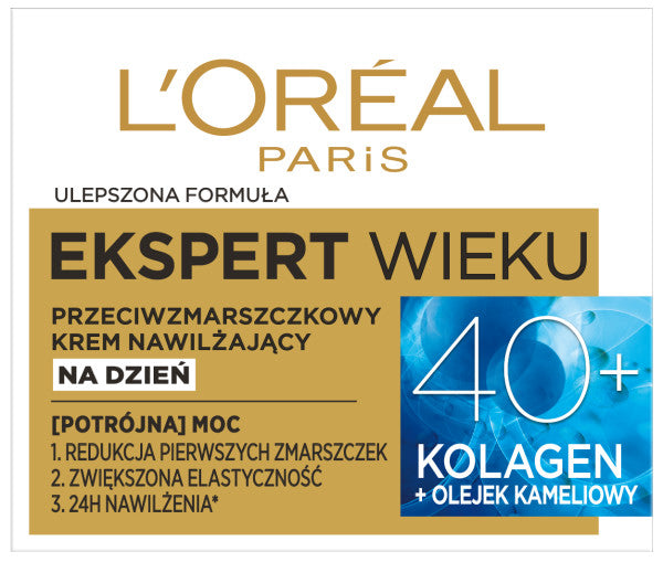 L'Oreal Paris Ekspert Wieku 40+ przeciwzmarszczkowy krem nawilżający na dzień 50ml