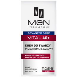 AA Men Advanced Care Vital 40+ krem do twarzy przeciwzmarszczkowy 50ml