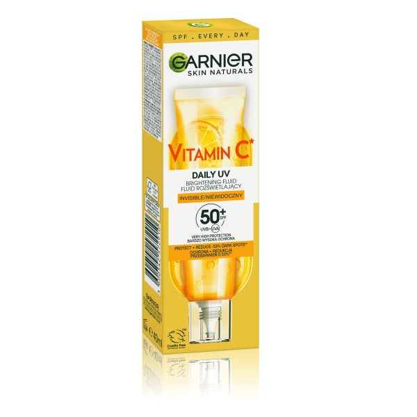 Garnier Vitamin C rozświetlający fluid na dzień z filtrem SPF50+ Niewidoczny 40ml