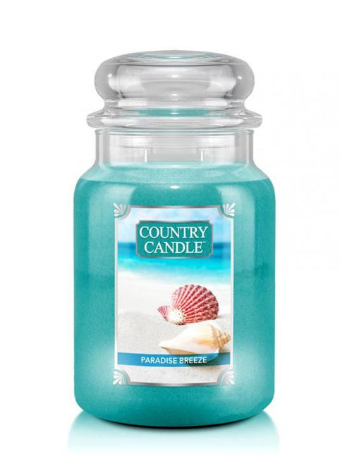 Country Candle Duża świeca zapachowa z dwoma knotami Paradise Breeze 680g