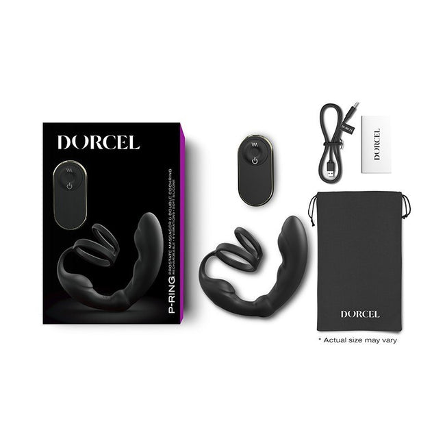 Marc Dorcel P-Ring masażer prostaty z podwójnym pierścieniem na penisa