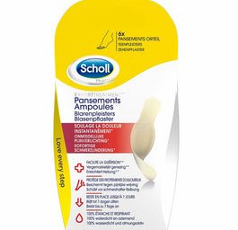 Scholl Toe Blister Plasters plastry na palce łagodzące ból Small Size 6szt.