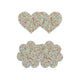 NS Novelties Pretty Pasties nakładki na biust Heart & Flower Glow 2 pary