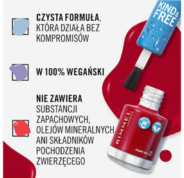 Rimmel Kind & Free wegański lakier do paznokci 155 Sunset Soar 8ml
