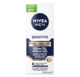 Nivea Men Sensitive krem-żel do twarzy i 3-dniowego zarostu 50ml