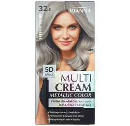 Joanna Multi Cream Metallic Color farba do włosów 32.5 Srebrny Blond