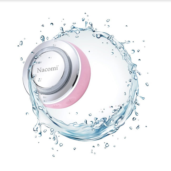 Nacomi Omi Facial Massager & Cleansing Brush 3-in-1 szczoteczka do twarzy Różowa