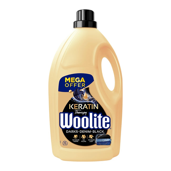 Woolite Keratin Therapy Black Darks Denim płyn do prania ochrona ciemnych kolorów 4500ml