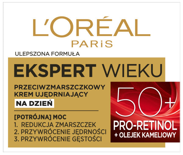L'Oreal Paris Ekspert Wieku 50+ przeciwzmarszczkowy krem ujędrniający na dzień 50ml