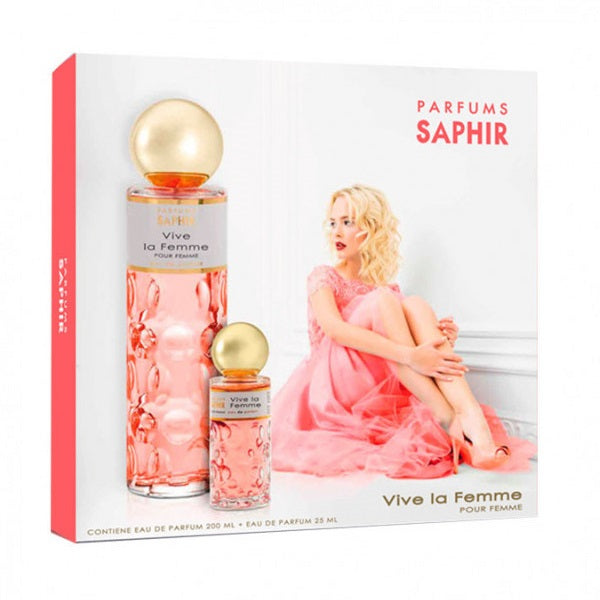 Saphir Vive La Femme zestaw woda perfumowana spray 200ml + woda perfumowana spray 25ml