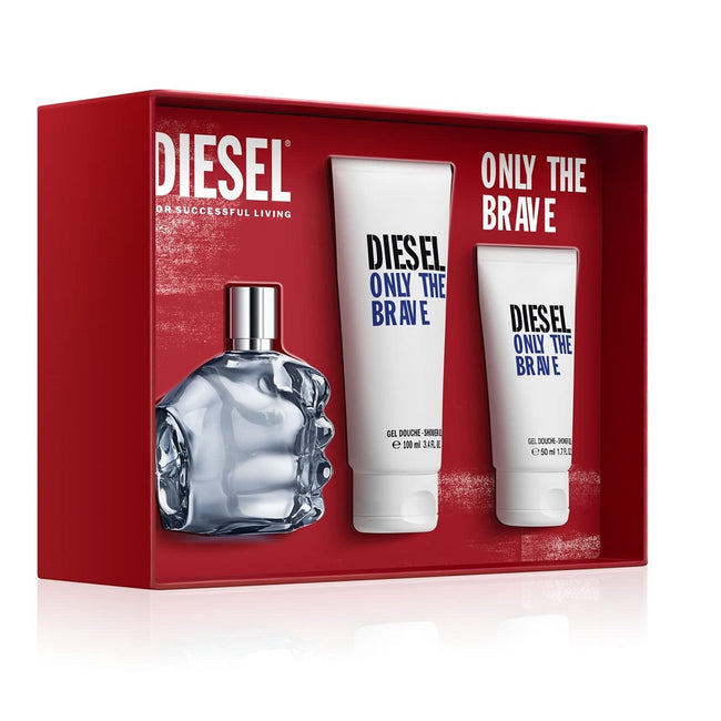 Diesel Only The Brave for Man zestaw woda toaletowa spray 75ml + żel pod prysznic 100ml + żel pod prysznic 50ml