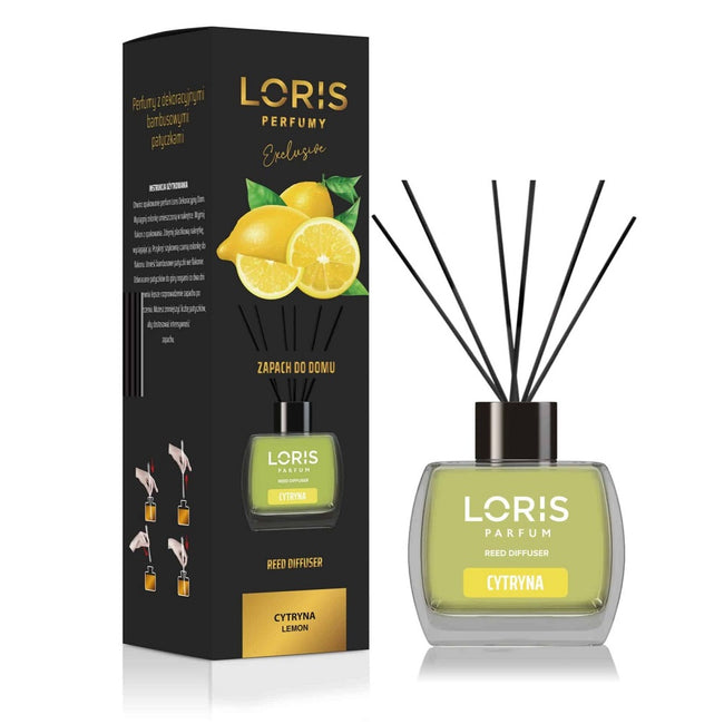 LORIS Reed Diffuser dyfuzor zapachowy z patyczkami Cytryna 120ml