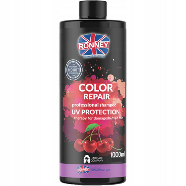 Ronney Color Repair Professional Shampoo UV Protection szampon chroniący kolor z ekstraktem z wiśni 1000ml