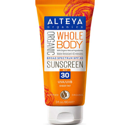 Alteya Whole Body Organic Sunscreen organiczny krem do opalania SPF30 90ml