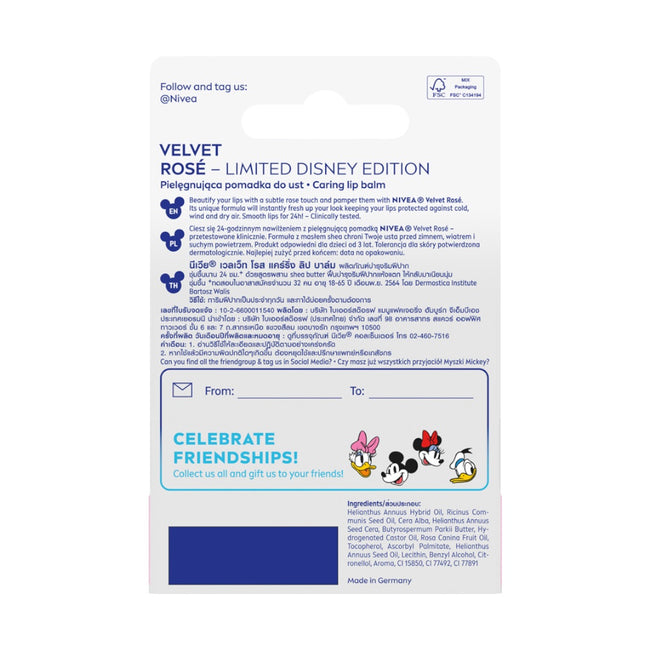 Nivea Daisy Duck Disney Edition pielęgnująca pomadka do ust 4.8g