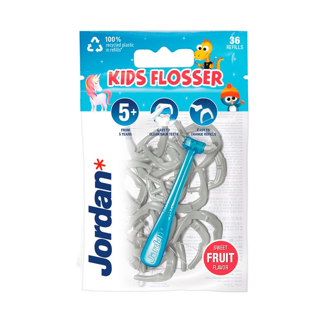 Jordan Kids Flosser nici dentystyczne dla dzieci 36szt
